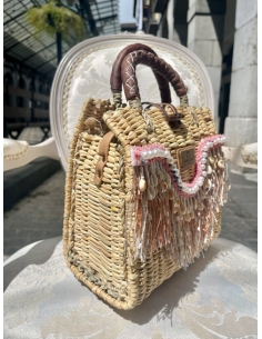 Bolso maletín pearls rosa 2