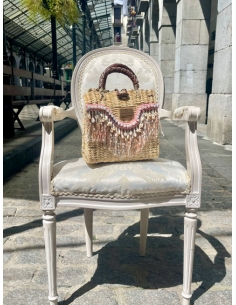 Bolso maletín pearls rosa