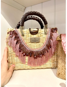 Bolso maletín plume rosa