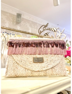Bolso de mano plume rosa
