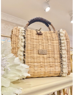 Bolso maletín grande beige