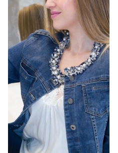 Cazadora vaquera cuello perla 2