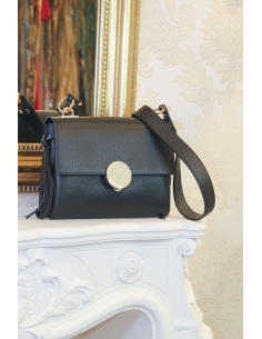 Bolso piel bandolera nácar