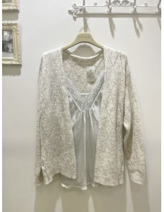 Chaqueta de punto topo... 2