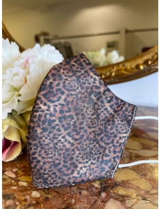 Mascarilla leopardo marrón